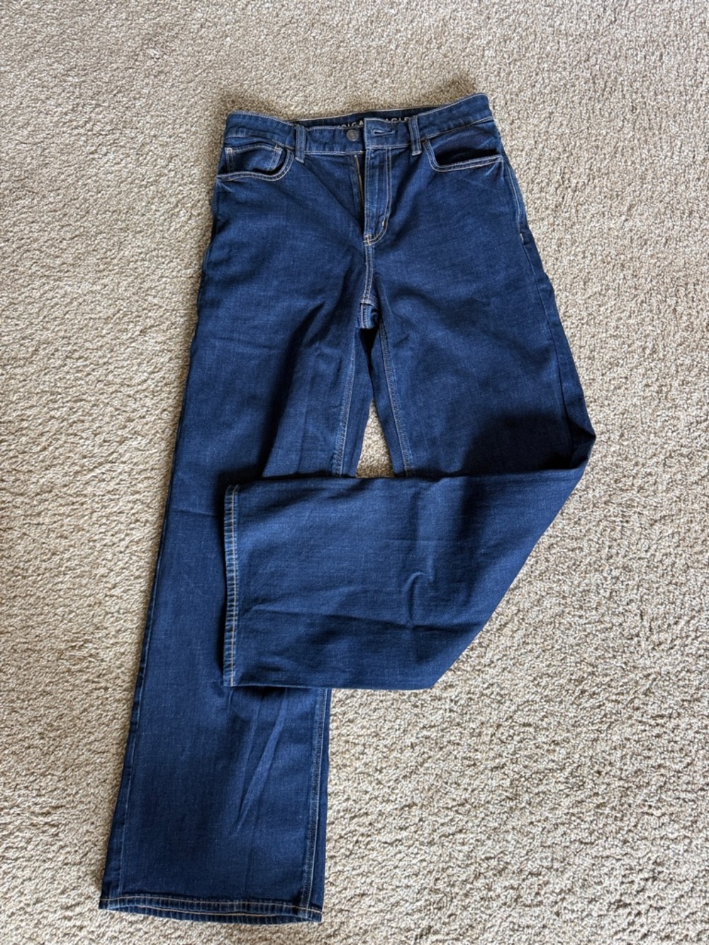 American Eagle Outfitters High-Rise Dark Blue Jeans